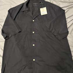 All Saints Men’s Black Short Sleeve Shirt 