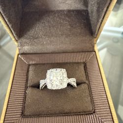 Princess Cut Lab Created Diamond Engagement 