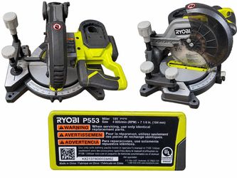 Ryobi P553 ONE+ 18V Cordless 7-1/4 in. Compound Miter Saw
