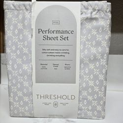 New! 100% Cotton FULL Threshold Sheet Set