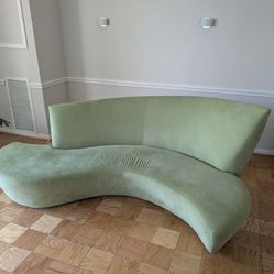 Kagan Serpentine Couch Sofa Bright Sage Green