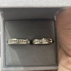 Used Wedding Rings  Size 8 Or 8.5
