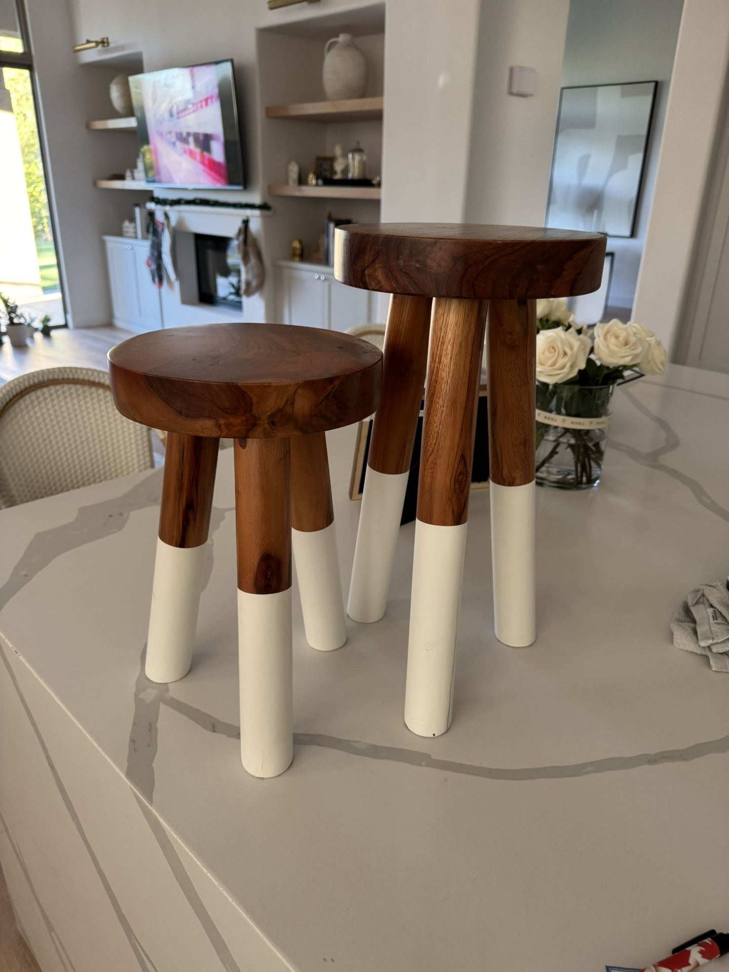 Serena & Lily Dip Dye Stool