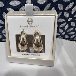 House Of Harlow 1960, Golden Hoops , Price $29 Brand New Earrings 