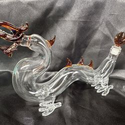Blown Glass Animal Decanters 