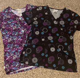 2 Pieces Scrubstar Scrub Tops Size Xs