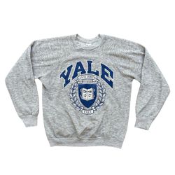 Vintage Yale University Crewneck Sweater Made in USA Size Large