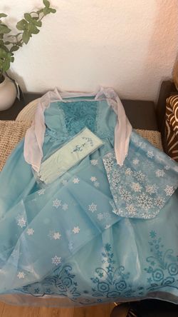 Girls Frozen Elsa Princess Costume Dress size 7 youth ✨new