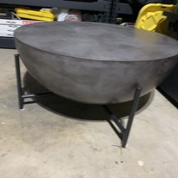 CB2 Darbuka Black Coffee Table