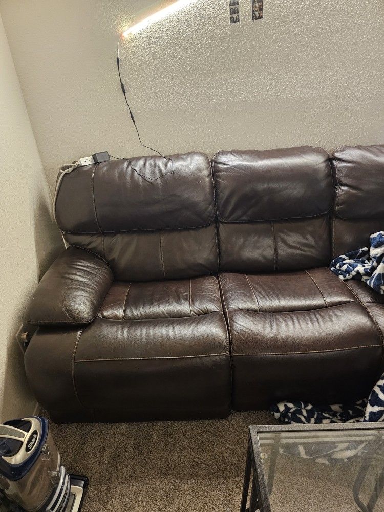 Genuine Leather Couch