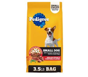 Pedigree, Small Dog Grilled Steak and Vegetable Flavoradult Dry Dog Food