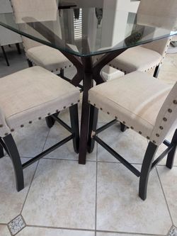 Dining table with chairs
