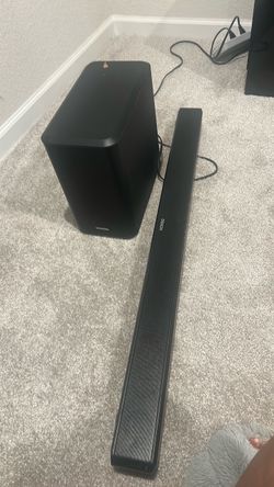 Denim subwoofer and sound bar