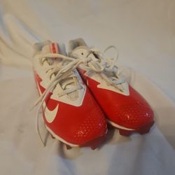 Nike Kids Red and White Sneakers