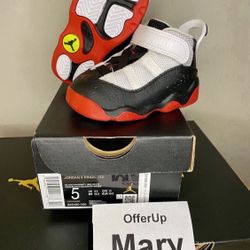 New Air Jordan Toddler Kids Baby Shoes (6 Rings - He Got Game)