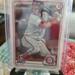 Washington Nationals Luis Garcia 2020 Bowman Prospects Rookie Baseball Card 