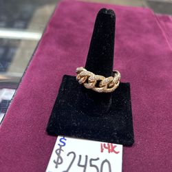 14k Cuban ring
