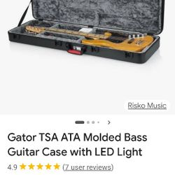 Gator LED Lighted ATA TSA Bass Guitar EXC (250+)