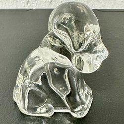 Vintage Federal Glass "Mopey Dog" Candy Container 1940s Scottie Pup Figurine 