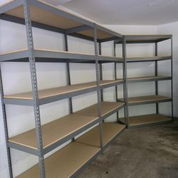 48 in W x 24 in D 5 Tier Supply Storage Shelves Similar To Uline Rack Shelving Delivery Available