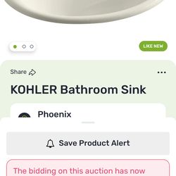 New kholer bathroom sink