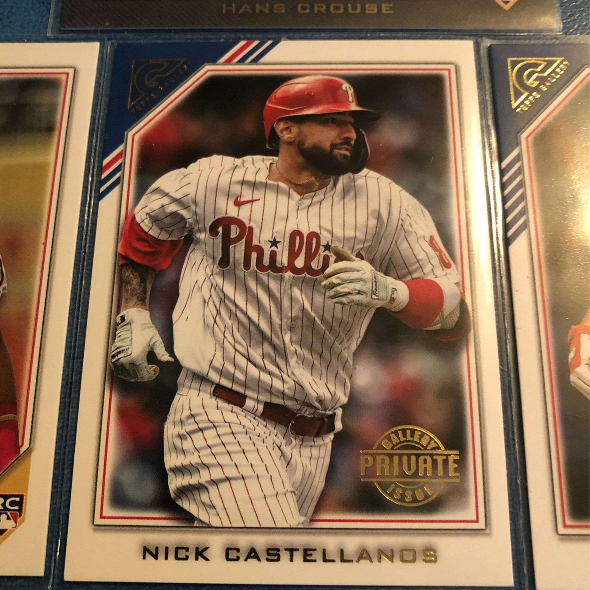 Four 2022 Topps Gallery Philadelphia Phillies Baseball Cards Including A Rookie Auto And A Private Issue Sn/250 All Mint Condition!