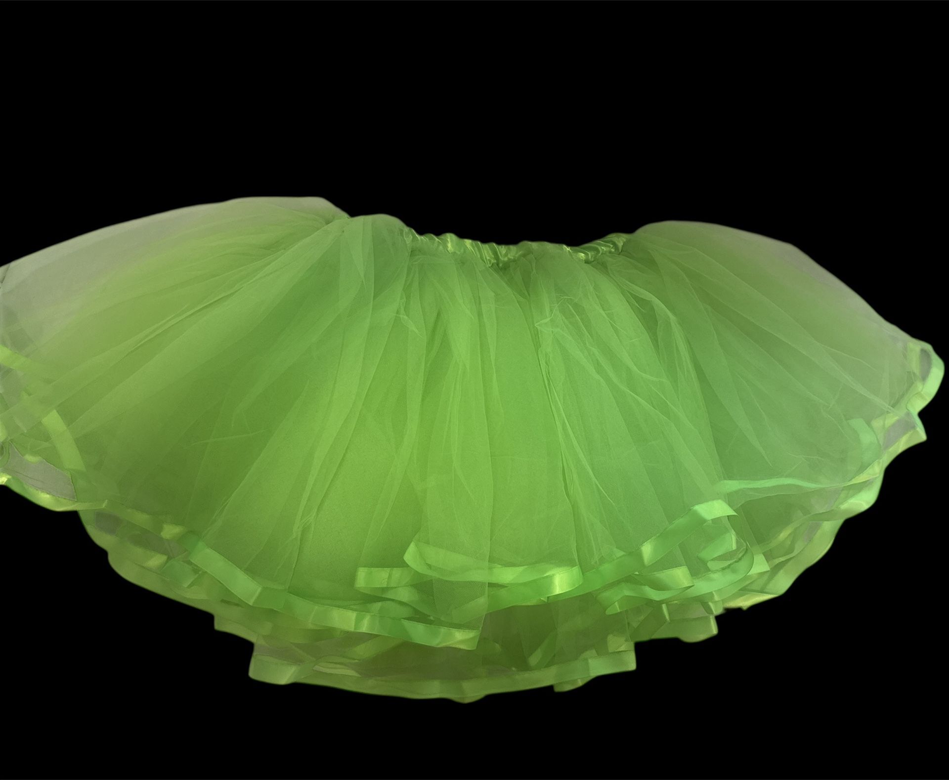 Vibrant Green Tulle Skirt for adults Halloween costume one size fits all