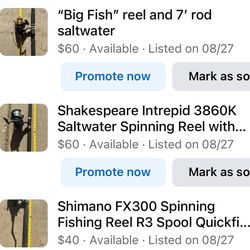 Fishing Poles And Reels 