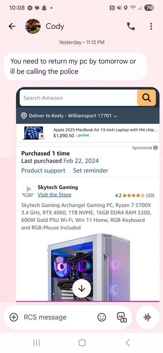 Skytech Gaming Archangel Gaming PC