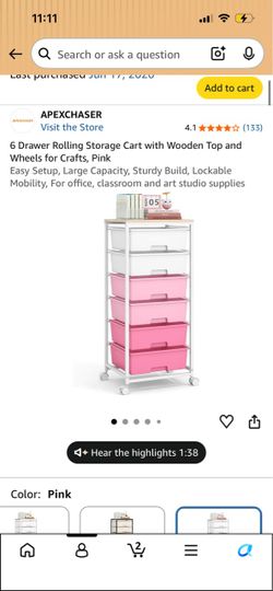 rolling cart