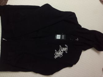 True Religion Black Zip-Up Hoodie