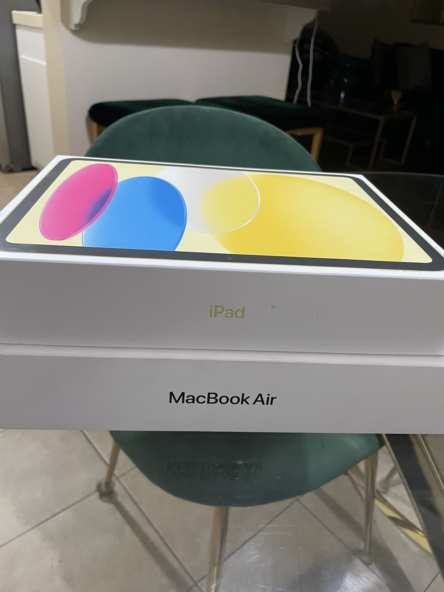 MacBook Air & Yellow iPad
