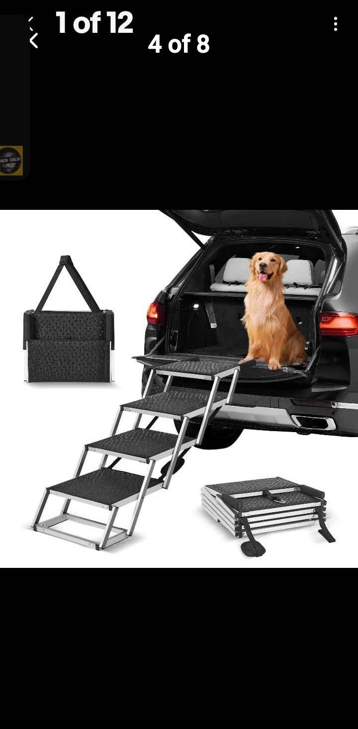 Heavy Duty Extra Wide Collapsible Pet Steps