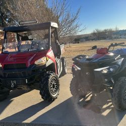 2017 Polaris And 2019 Kimco Quad