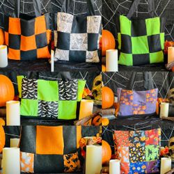 Halloween Inspired Patchwork Bags