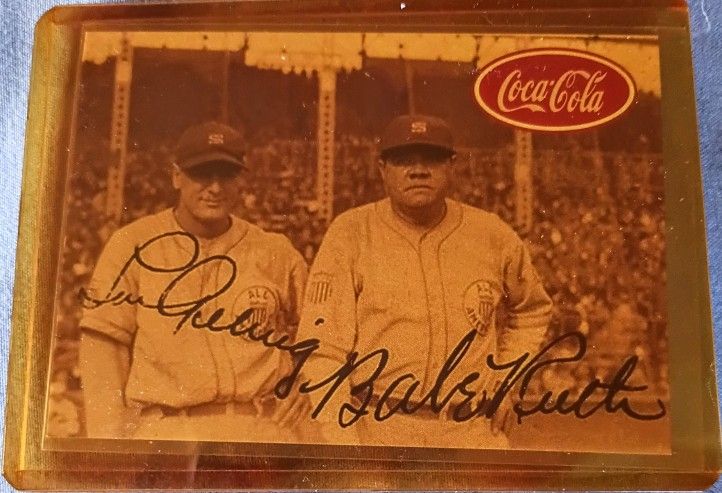 1933'- SIGNED BABE RUTH & LOU