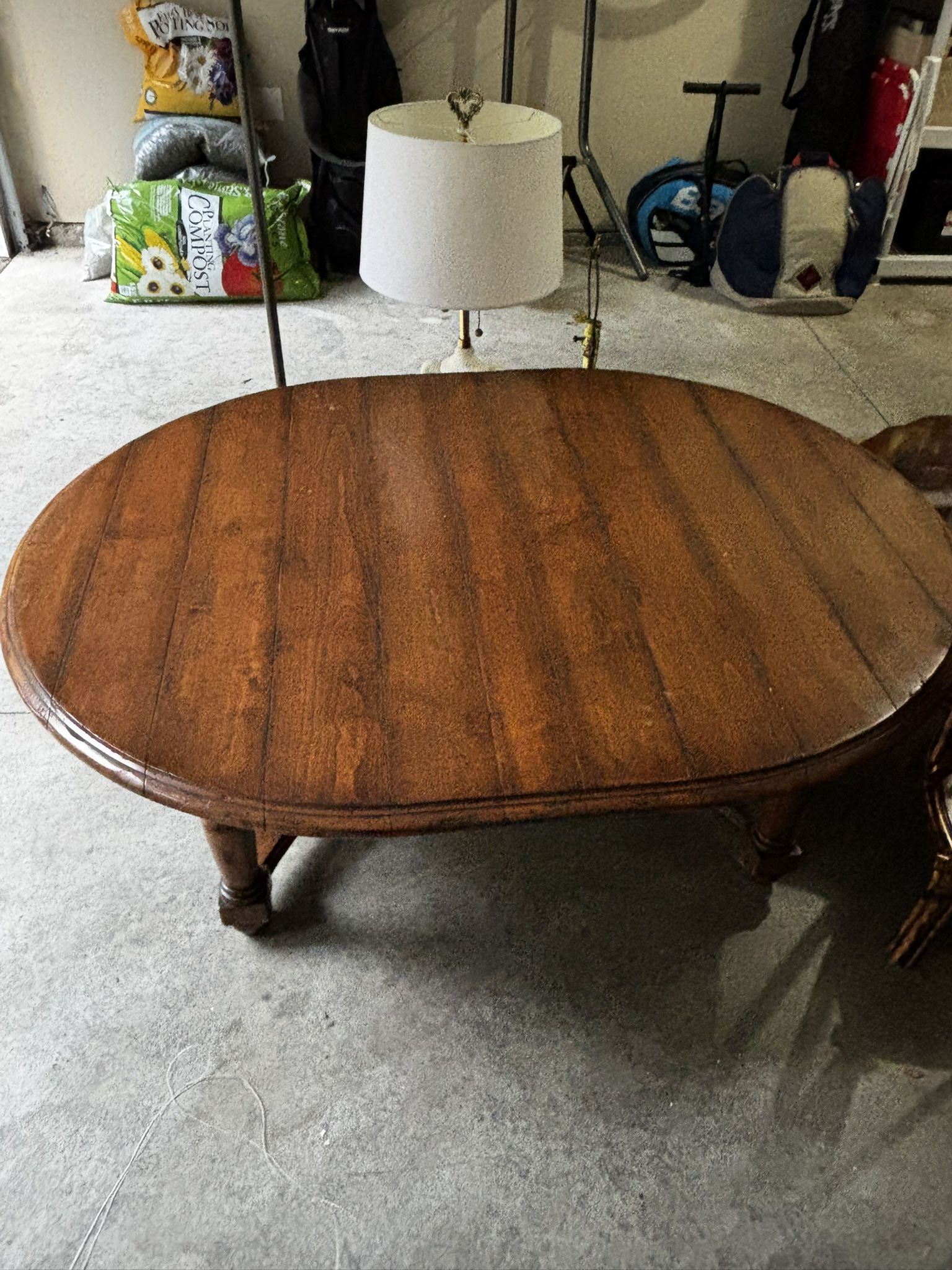 Large Wooden Coffee Table