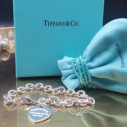 Tiffany&Co Sterling Silver Return To Tiffany&Co Heart Bracelet 