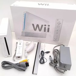 BOXED Nintendo Wii Video Game System RVL-001 Console Bundle Retro