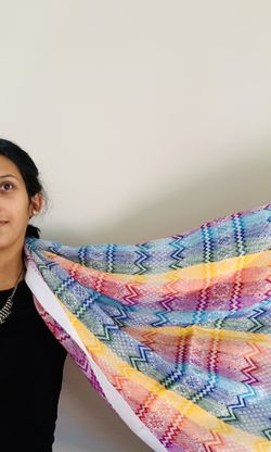 Rainbow shawl