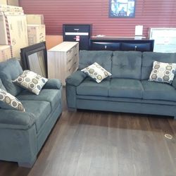 Two-piece Living Room Set With Sofa And Loveseat