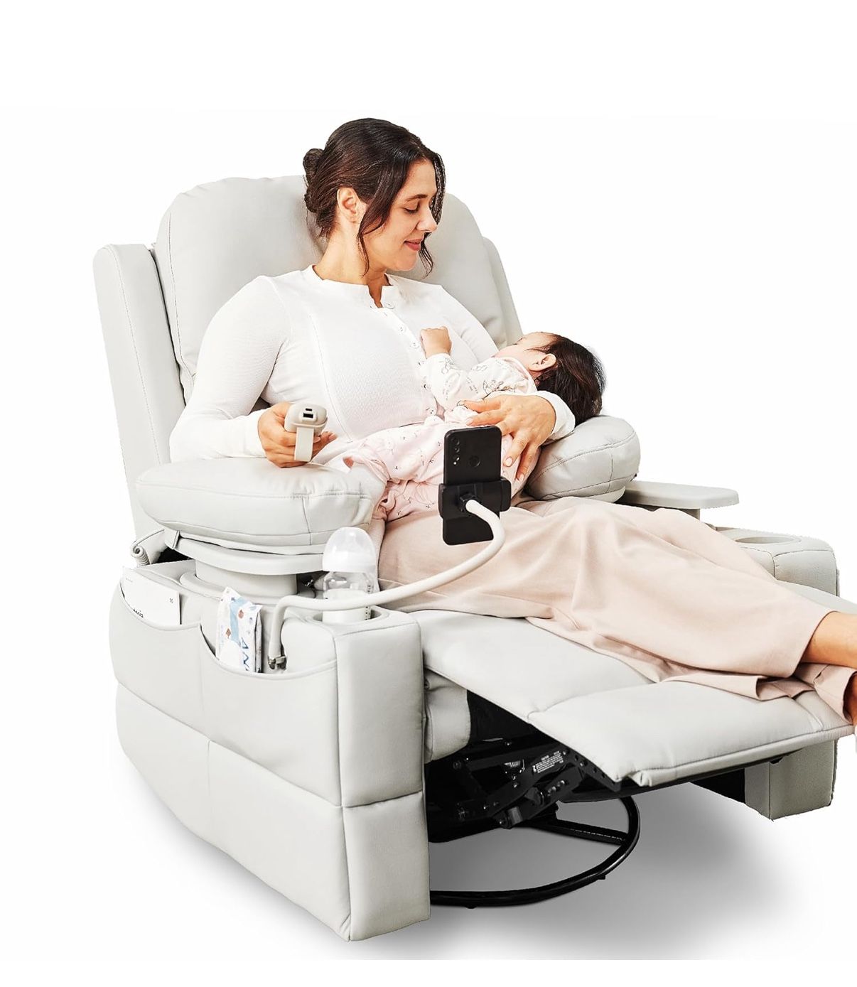 Rocking Chair Nursery with Adjustable Armrests ( Read Description)