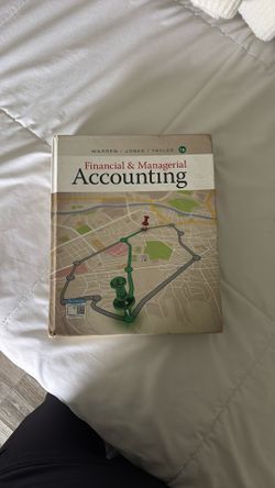 Financial & Managerial Accounting Textbook 15th Edition