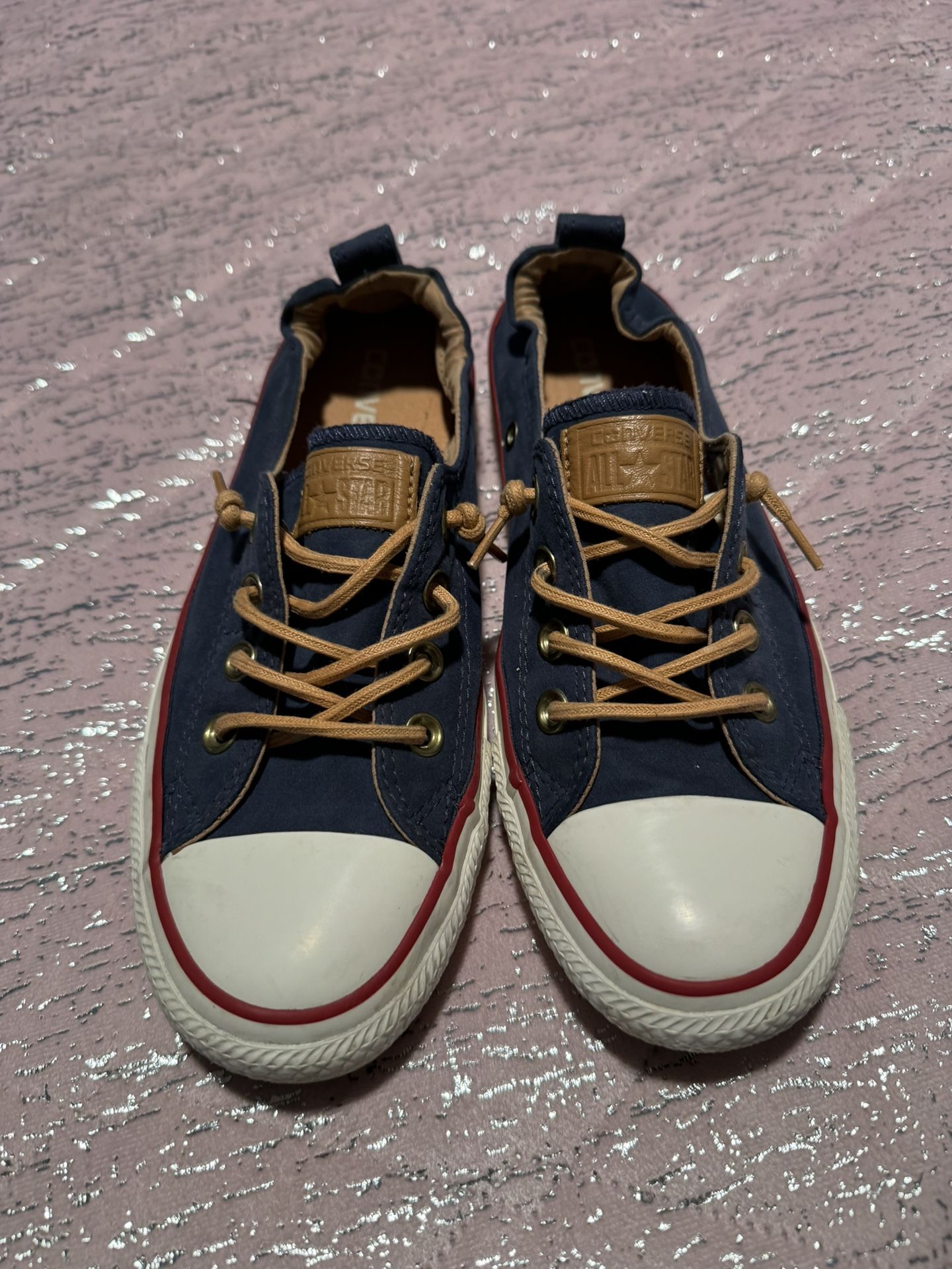 Womens 7.5 Converse Shoreline Slip On Canvas Shoes