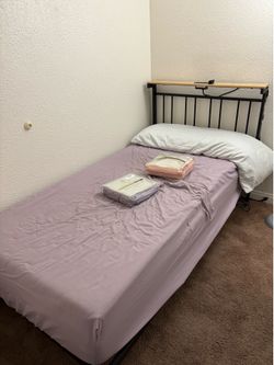 Twin Bed Frame and Mattress