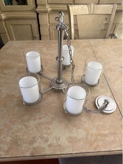 Hampton Bay BURBANK 5 lights chandelier  - $ 95 EACH