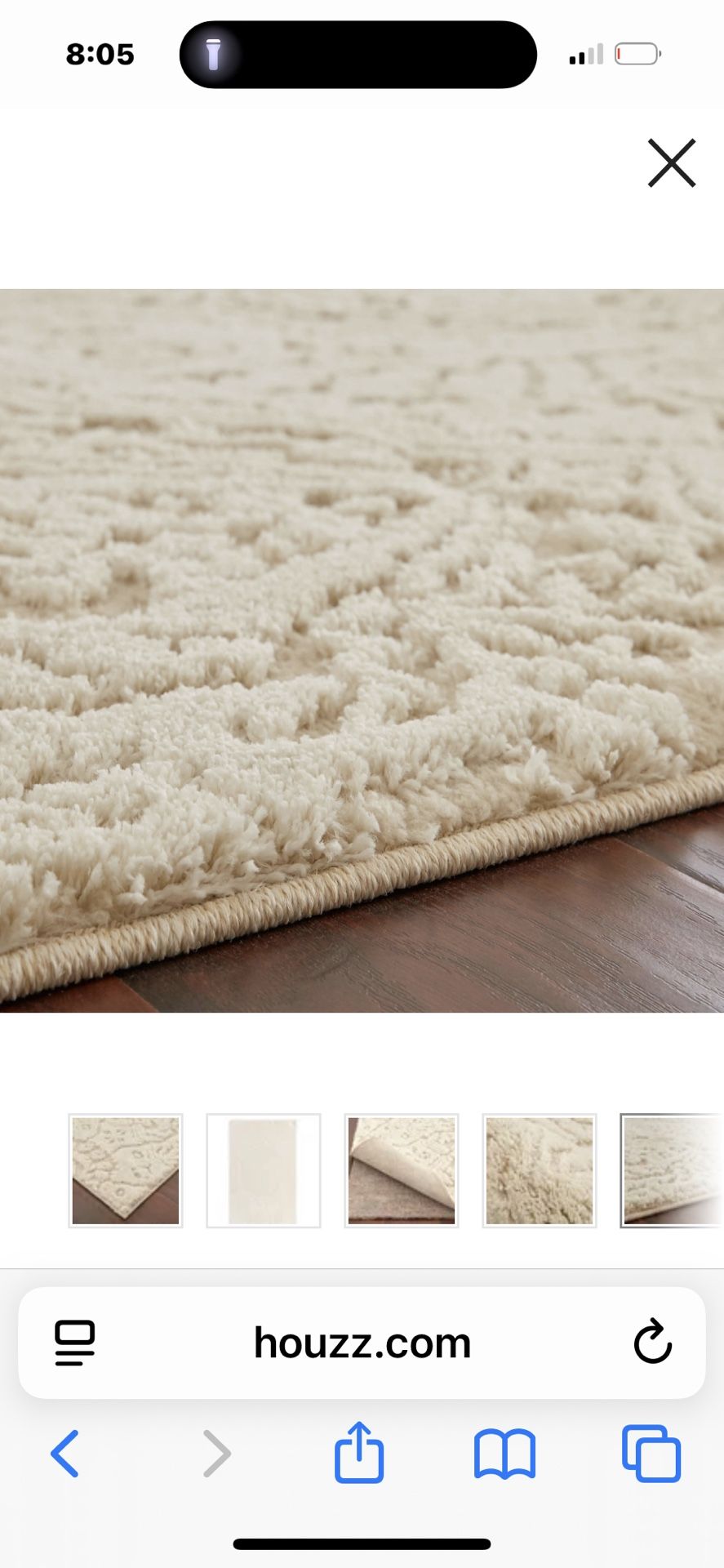 10x14 Mohawk Homes Francesca White Area rug