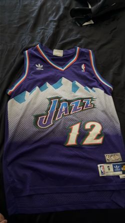Utah Jazz #12 Adidas Hardwood Classics Jersey
