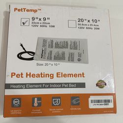  Pet Bed Warmer, 9x9 Compact Heating Pad Insert for Cat Dog Beds