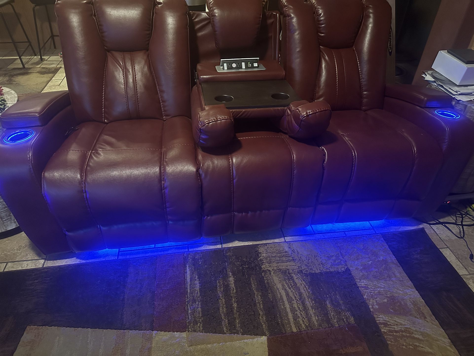 In Maricopa-Burgundy 2 Piece Reclining Sofa & Love Seat